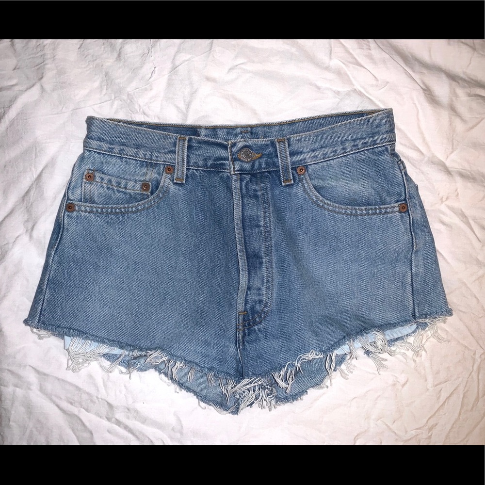 Vintage Levi's 501 denim cut offs